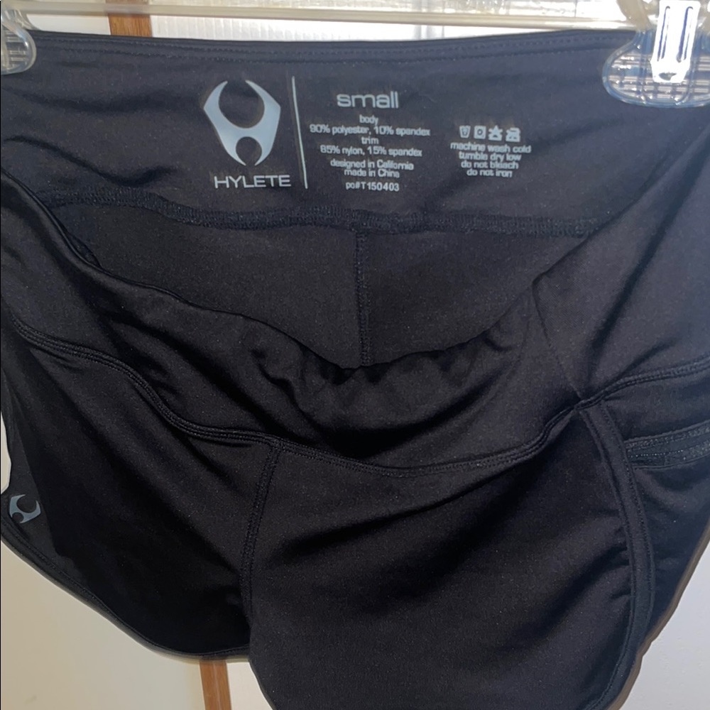 Hylete Black Athletic Performance Shorts